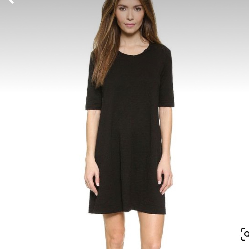 Wilt Womens Trapeze Tee Shirt Dress Black Size Small Made In USA 100‎ Cotton